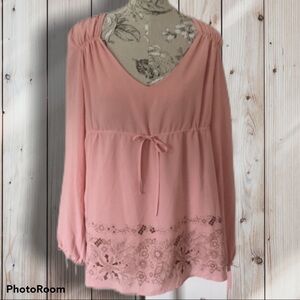 🆕 Apostrophe Pink Tunic Top XL